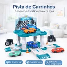 Pista Corrida Infantil Carrinhos Racing Brinquedo Montar Educativo Diversão Criança Top