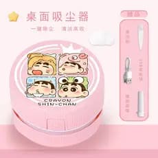 Crayon Shin-Chan Cartoon Desktop aspirador de pó USB recarregável limpeza borracha poeira presente do estudante alta suc