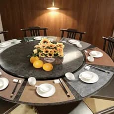 Retro em forma de leque couro placemat high-end Hotel restaurante ocidental placemat high-end almofada de isolamento de
