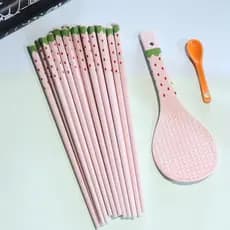 Pauzinhos de cerâmica fofos, utensílios de mesa domésticos, antibacteriano, antimofo, resistente a altas temperaturas, d