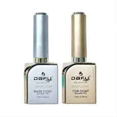 Base e Top Coat Gel Sem HEMA/TPO 12ml Linha Glamour – Selagem e Brilho para Unhas em Gel