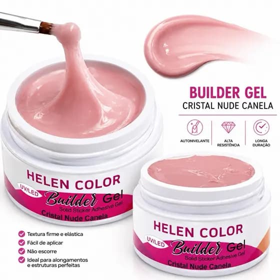 Gel Solido Unha Nail Designer efeito 3D para unhas em Gel