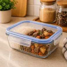 Pote de Vidro Hermético para Conserva e Marmita - Recipiente para Armazenar Comida
