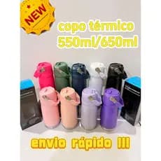 550ML/650ML High Quality Stainless Steel Thermos Bottle Aço inoxidável 304 with Straw Handle