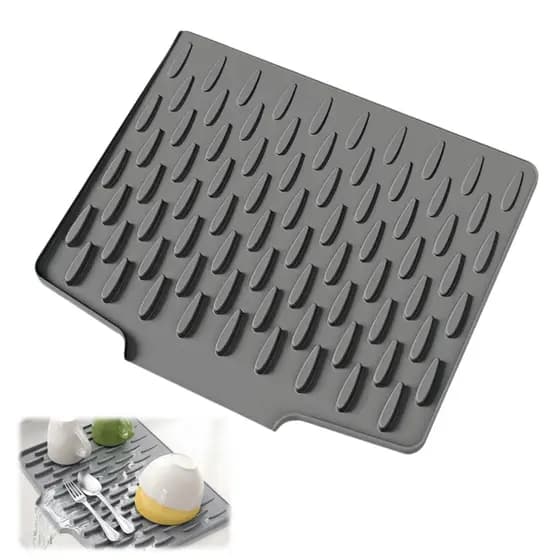 Tapete Escorredor De Louça Silicone Protetor Antiderrapante