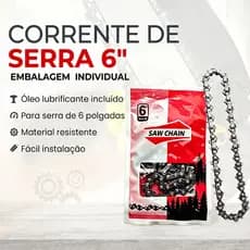 SOLID DOCTOR Corrente de Motosserra 6 Polegadas Serra De Corte com Corte Preciso em Aço Resistente