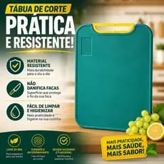 Tábua De Corte Antibacteriana À Prova De Mofo 35cm Com Suporte Em Pé Para Cozinha Premium