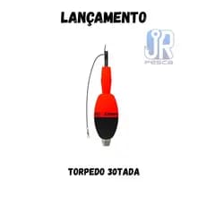 Boia Torpedo 30TADA 35g da JRpesca (alta visibilidade) torpedinho pequeno trintada para pesca