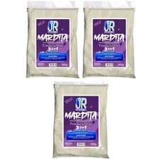 Kit c/3 Massa branca  3em1 TRADICIONAL  turbinada  Mardita Jr Pesca 500g ISCA superliga
