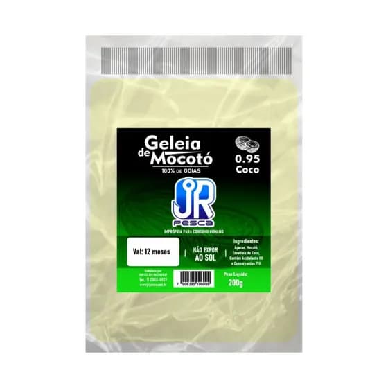 Geleia de MOCOTO para pesca JRpesca ( sabor COCO) 200g