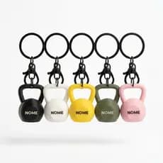 Chaveiro Premium Kettlebell Personalizado Crossfit - COM ATÉ 7 CARACTERES - Argola Italiana 30mm