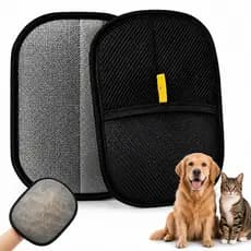 Removedor de pelos de pet luvas para remoção de pelos com eletricidade estática escova dupla face