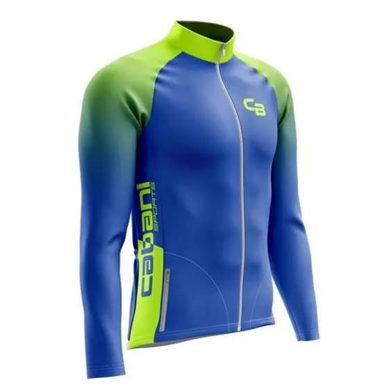 Jaqueta Ciclismo Cabani Spirit - Azul com Verde