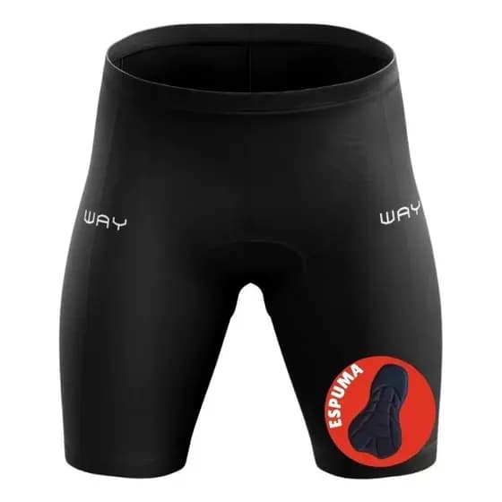 Bermuda Ciclismo Masculina Way Espuma De Alta Densidade