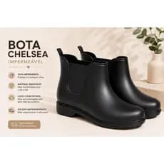 Bota Galocha Feminina Impermeável Antiderrapante Confortável para Trabalho e Enfermagem