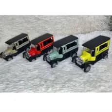 Carrinho Carro Miniatura Ferro Ford Antigo Abre Portas Colecionável Fricção