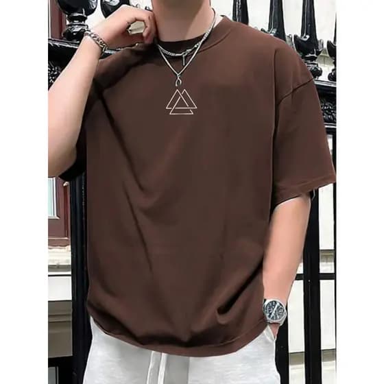 Camiseta Estampa Masculina Triangulo estampada 100% algodão Leve Estilo Style Unissex