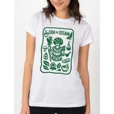 Camiseta Lançamento Cria de Ossain Ana Paula BBB/ Umbanda/Candomblé Unisex Slim / 100%Algodão Estilo E Conforto