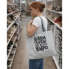 Bolsa Feminina Grande Reforçada | Nylon Estampada | Dia a Dia | Presente | Frases divertidas