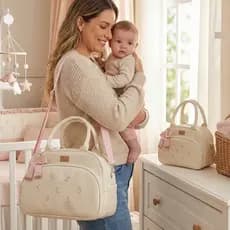 Kit Bolsa Maternidade Menina | kit Bolsa Maternidade Personalizada | kit Bolsa Maternidade Premium com nome do bebê