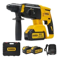 Martelete Profissional 88V Rotativo Demolidor com 2 Baterias 15000mAh Alta Carga
