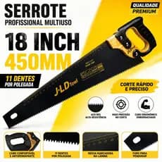 Serrote Profissional Multiuso 450MM/18" Polegadas Para Madeira Gesso e DIY