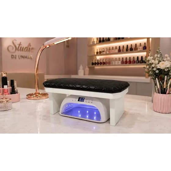 Apoio de Mão Manicure Pedicure Punho Unhas + Espaço para Cabine