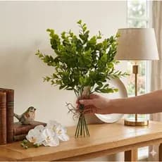 Buquê de Eucalipto para Decoração Flores Artificiais Toque Real Matinho de Folhas Planta Verde Decor