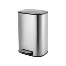 Lixo Slim Para Banheiro Lixeira Com Pedal 12 Litros Fechamento Sutil