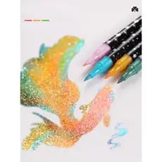 Marcador com marcador de brilho pode usar livro de escrita de desenho 24 cores, 48 cores, 96 cores