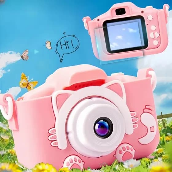 Mini câmera Digital infantil, câmera 2 em 1 - realmente pode fotografar crianças e vídeo