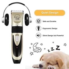 Kit Máquina Para Tosar Pet + Tesoura + Pente + Lixa Máquina Profissional Para Cachorro & Gato