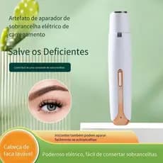 Removedor de pêlos elétrico 4 em 1 recarregável para mulheres, corpo, nariz e sobrancelha, aparador de barbear