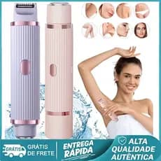 Depilador Elétrico Manual Compacto Com Carregamento USB 2 Cabeças