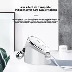 Portátil Beleza Pele Firmeza Pescoço Led Vibração Fóton Levanta A Anti-Rugas Remover Massageador