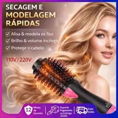Escova Elétrica Quente Do Secador Alisador De Cabelo Com Modelador De 3 Em 1 Somente 110V