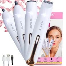 ✨✨✨Depilador Elétrico Feminino 4 em 1 Barbeador Aparador de Pelos Corporais Nariz e Sobrancelhas