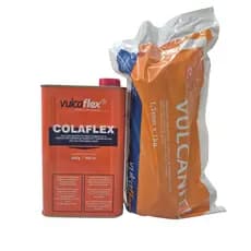 Kit Vulcanite Reparo Quente Borracha 1kg Cola 900 Ml VULCAFLEX