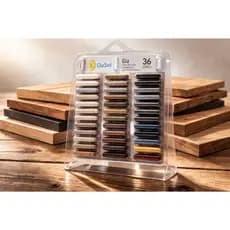 Kit 24/36 Giz PROFISSIONAL Tira Risco de Móveis em MDF, MDP, Pisos Laminados, madeira em geral NOVO