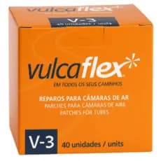 Remendo Redondo Vulcaflex V-3 6cm Carro Caminhonete Caixa Com 40 Peças