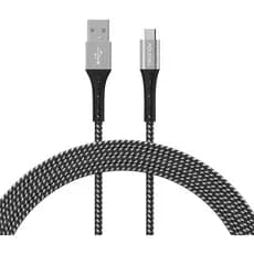 Cabo Micro Usb 2.0 Nylon Trançado suporta até 10.000 dobras 1,2 Metros velocidade 480Mbps Geonav