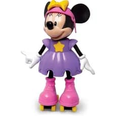 Boneca Minnie Patinadora Fala Frases - Elka 950