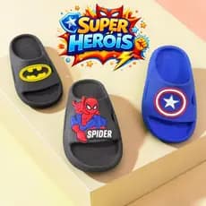 Chinelo Nuvem Infantil Menino Leve e Confortável Super-Heróis