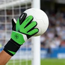 Luvas de Goleiro Teen com Palma de Látex - Antiderrapante - Para Treino e Jogo - Futebol Infantil e Juvenil