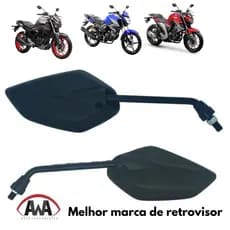 PAR RETROVISOR FAZER 150 FZ15 FACTOR CROSSER FAZER 250 MODELO ORIGINAL ROSCA YAMAHA