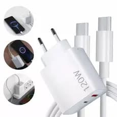Carregador Turbo 120w Fonte Usb Carregador + cabo Ultra Rápido 120w Usb C Turbo