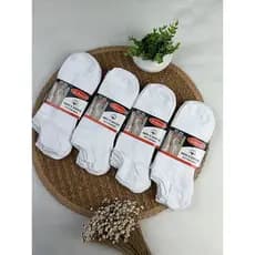 KITS COM 3, 6 E 12 PARES DE MEIAS MASCULINAS SOQUETE BRANCA COM GRÂNULOS DE MASSAGEM 40-46