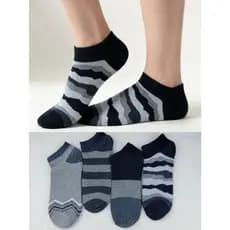 PACOTE COM 12 PARES DE MEIAS MASCULINAS CANO CURTO MULTICOLORIDO 40-46