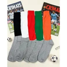 MEIÃO DE FUTEBOL MASCULINO COLORIDO KITS COM 6 E 12 PARES/PRÁTICAS ESPORTIVAS.