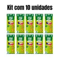 Kit 10 Caixas Lápis De Cor 12 Cores Pacote Atacado Escolar - Leo&Leo